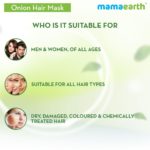 Onion Hair Mask, For Hair Fall Control, With Onion Oil & Organic Bamboo Vinegar, 200ml - Image 4