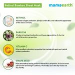 Retinol Bamboo Sheet Mask with Retinol & Bakuchi for Fine Lines & Wrinkles - 25g - Image 5