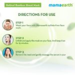 Retinol Bamboo Sheet Mask with Retinol & Bakuchi for Fine Lines & Wrinkles - 25g - Image 8