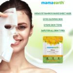 Ubtan Bamboo Sheet Mask with Turmeric & Saffron for Skin Brightening - 25 g - Image 3